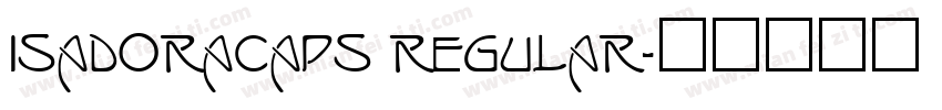 IsadoraCaps Regular字体转换